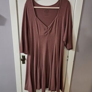Torrid Super Soft Plush Dress in Mauve